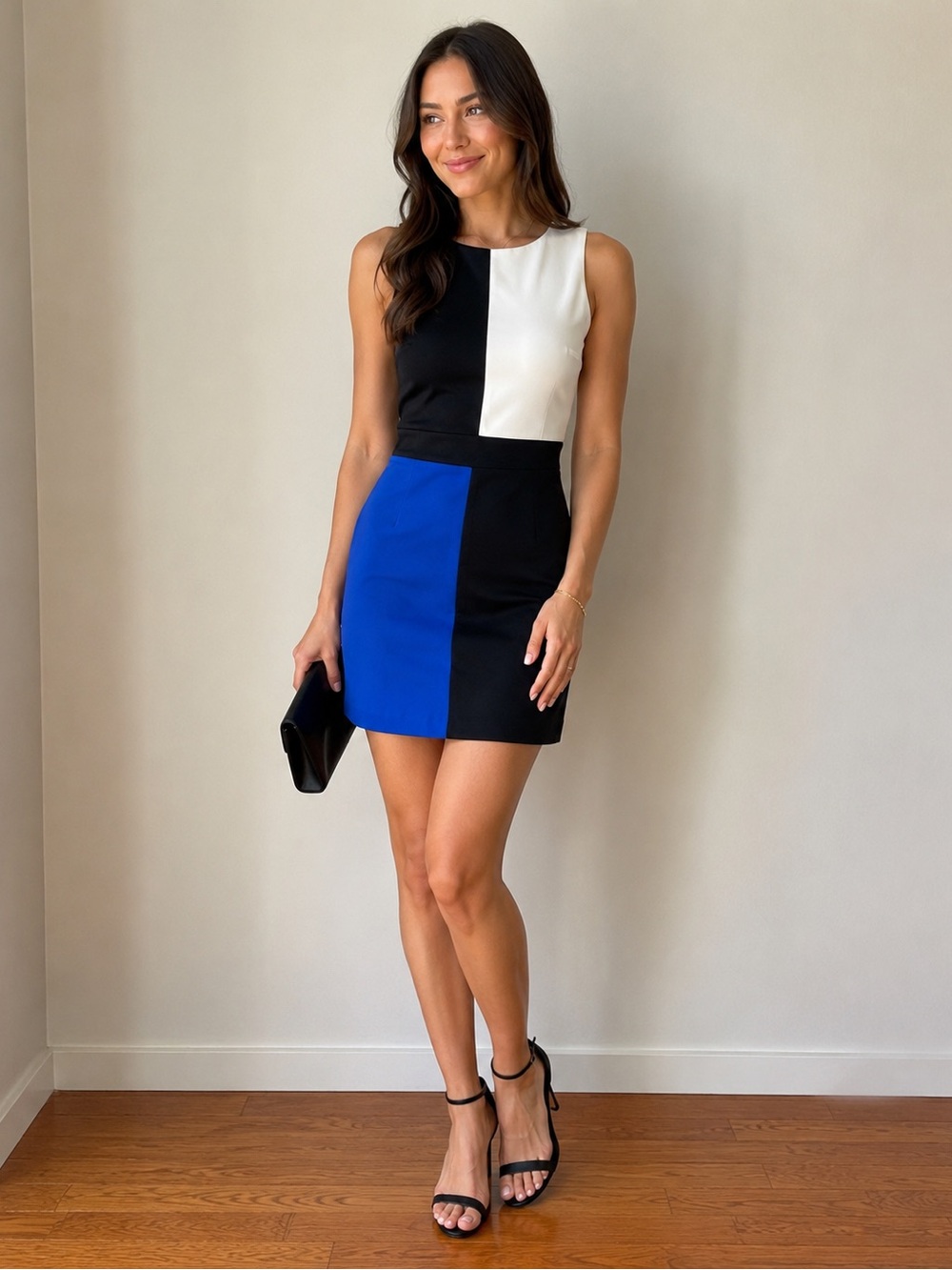 Tommy Hilfiger Colorblock Work Dress Size 2 Sleeveless Sheath Career Chic